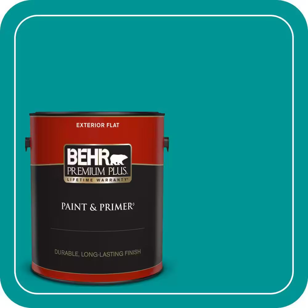 1 Gal. #P460-6 Paradise Landscape Flat Exterior Paint & Primer