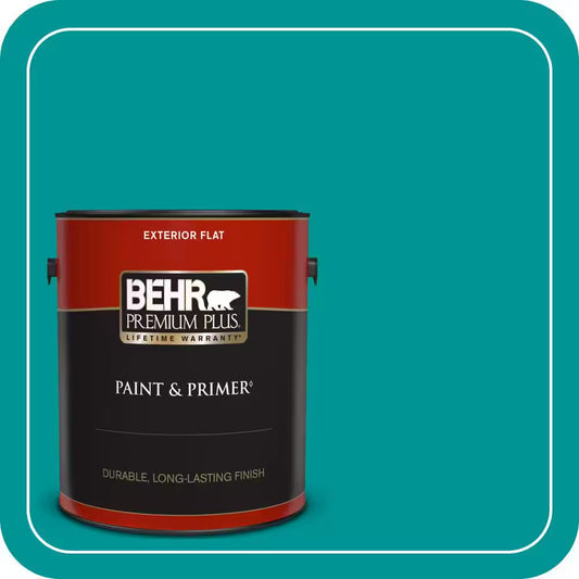 1 Gal. #P460-6 Paradise Landscape Flat Exterior Paint & Primer
