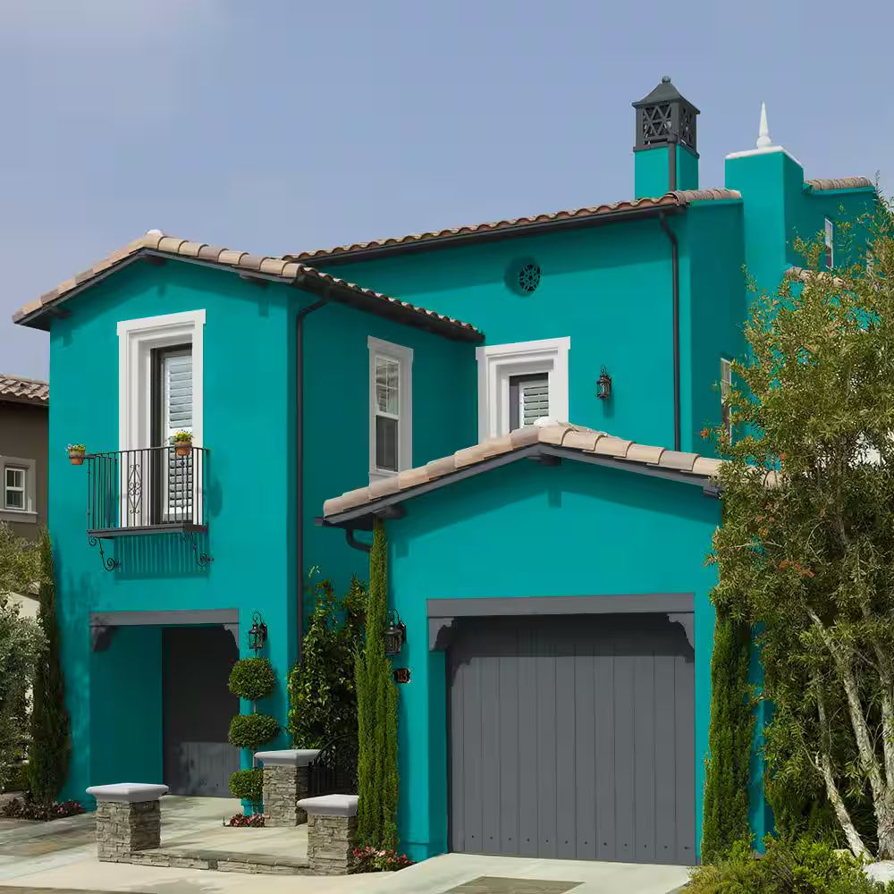 1 Gal. #P460-6 Paradise Landscape Flat Exterior Paint & Primer
