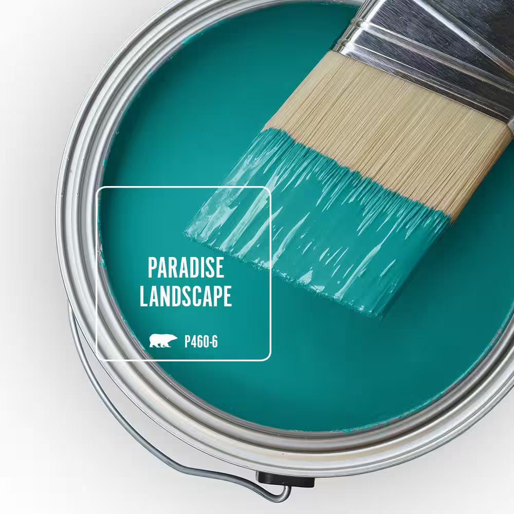 1 Gal. #P460-6 Paradise Landscape Flat Exterior Paint & Primer