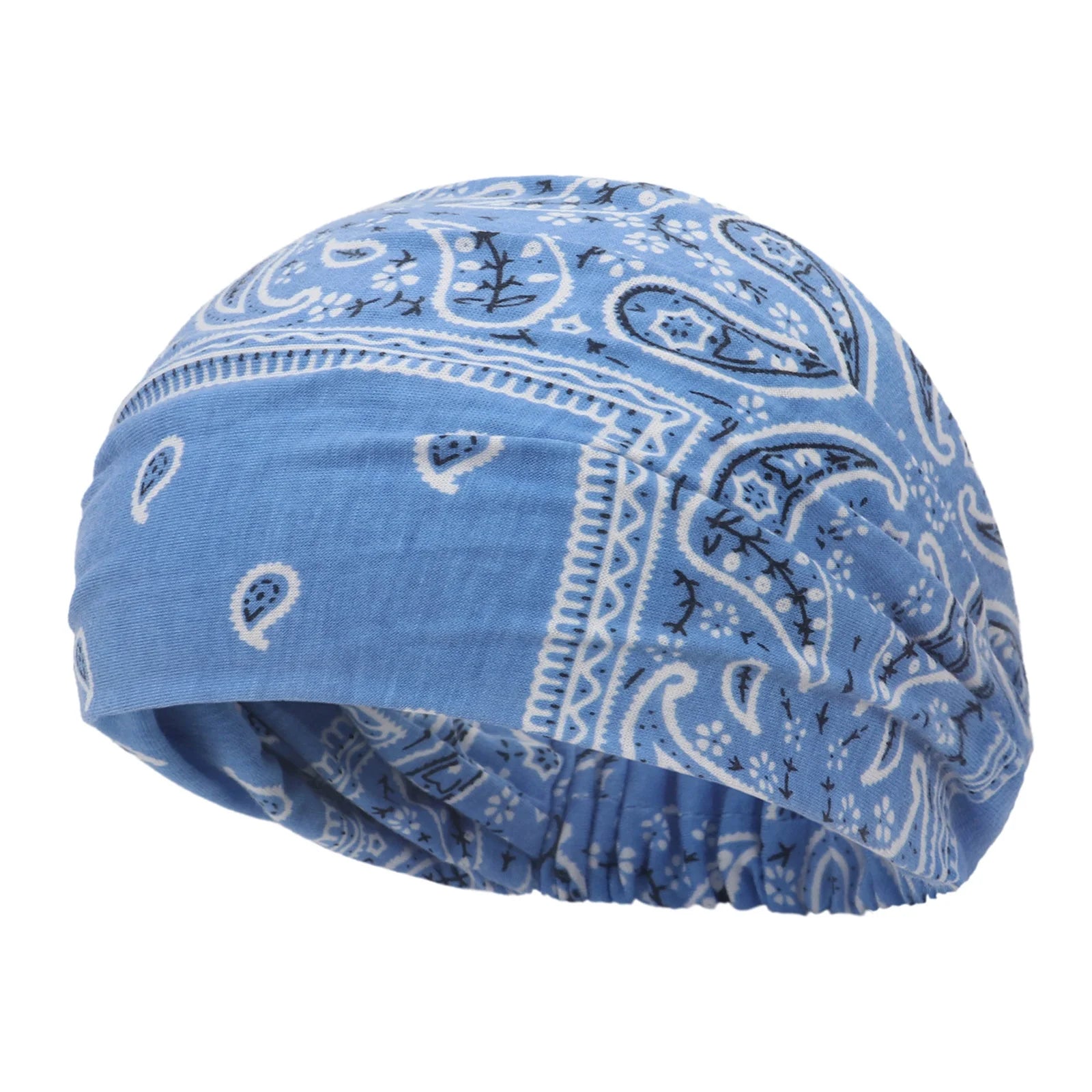 New Boho Women Bandana Headband Stretchy Wide Yoga Sweatbands Headwrap Vintage Bohemian Wide Hairband Hair Accessories